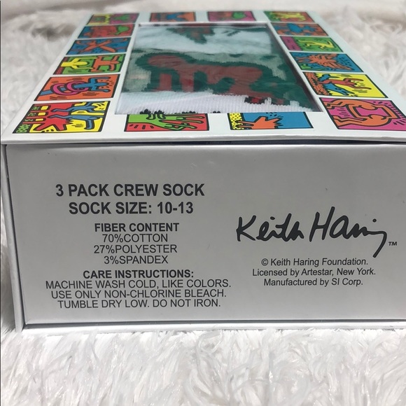 🎉HOST PICK🎉 KEITH HARING Designer 3-Pack Socks - Picture 3 of 7